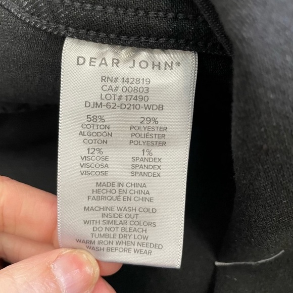 Dear John NWT Jules Washed Down Black Denim Jacket - Picture 7 of 7